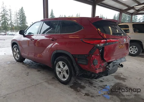 2020 Toyota Highlander Hybrid Le from USA, damaged, VIN 5TDBBRCH6LS004984